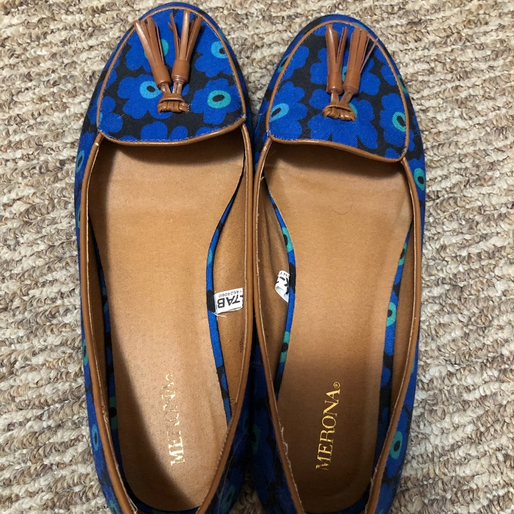 Merona Whimsical Floral Loafer Flats